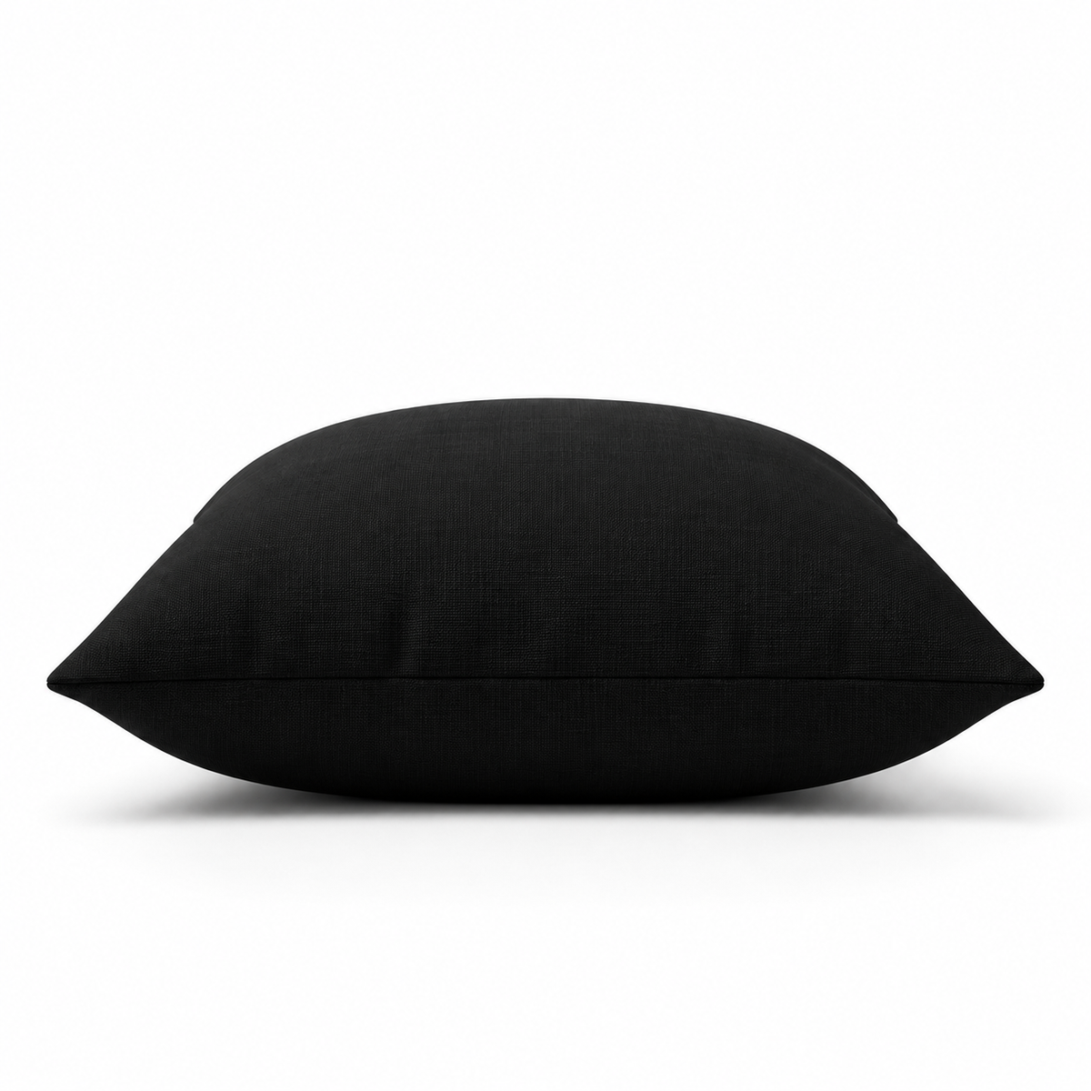 Black Minimalist  Throw Pillow