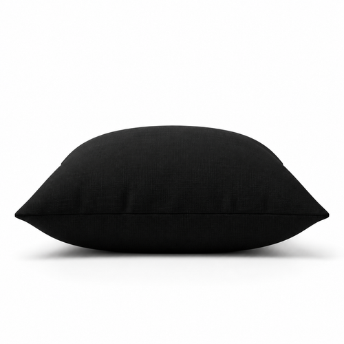 Black Minimalist  Throw Pillow