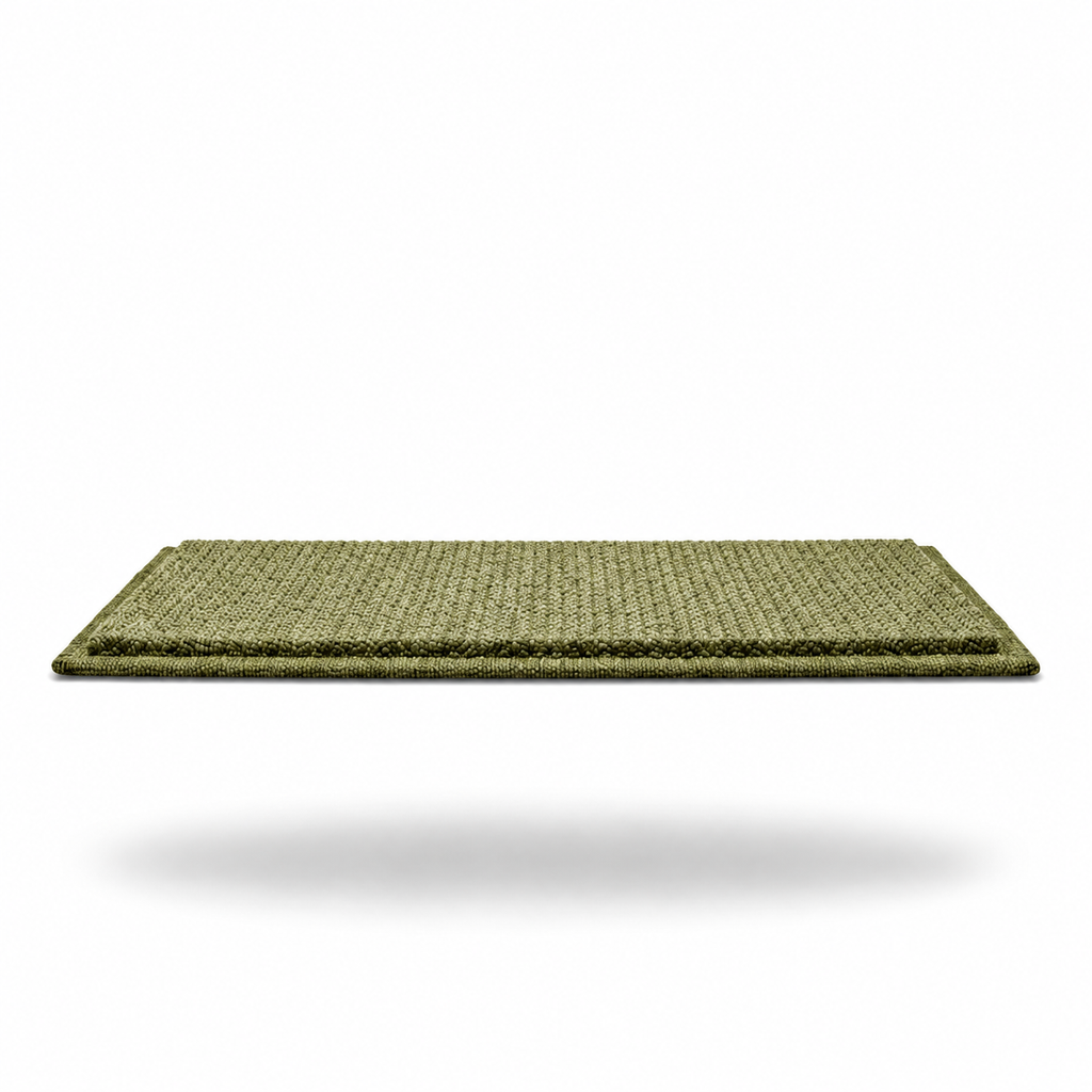 Olive Textured Woven Doormat