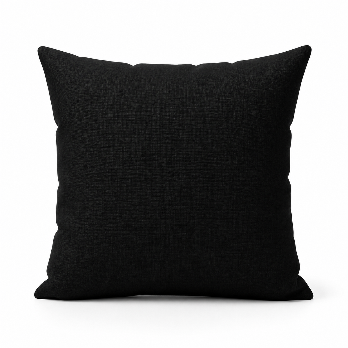 Black Minimalist  Throw Pillow