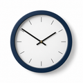 Navy Blue Minimalist Round Wall Clock