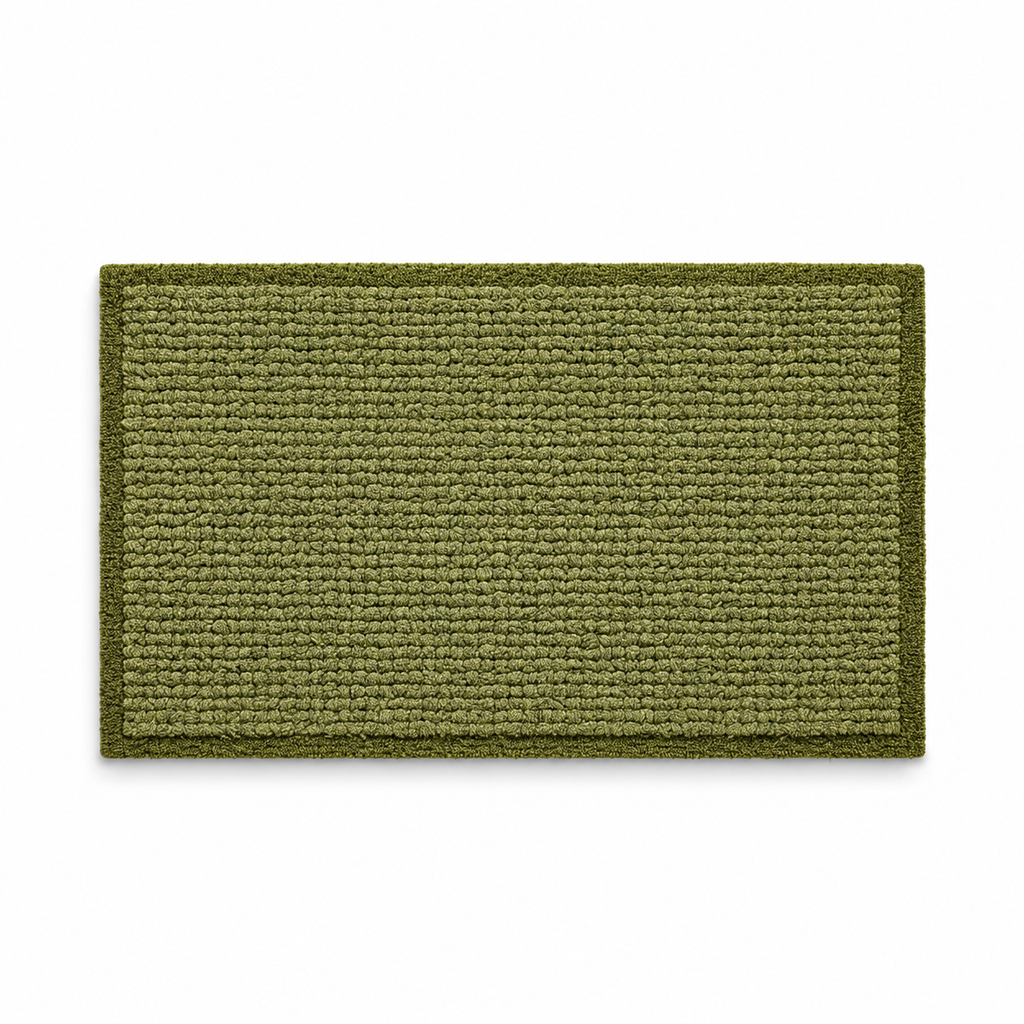 Olive Textured Woven Doormat