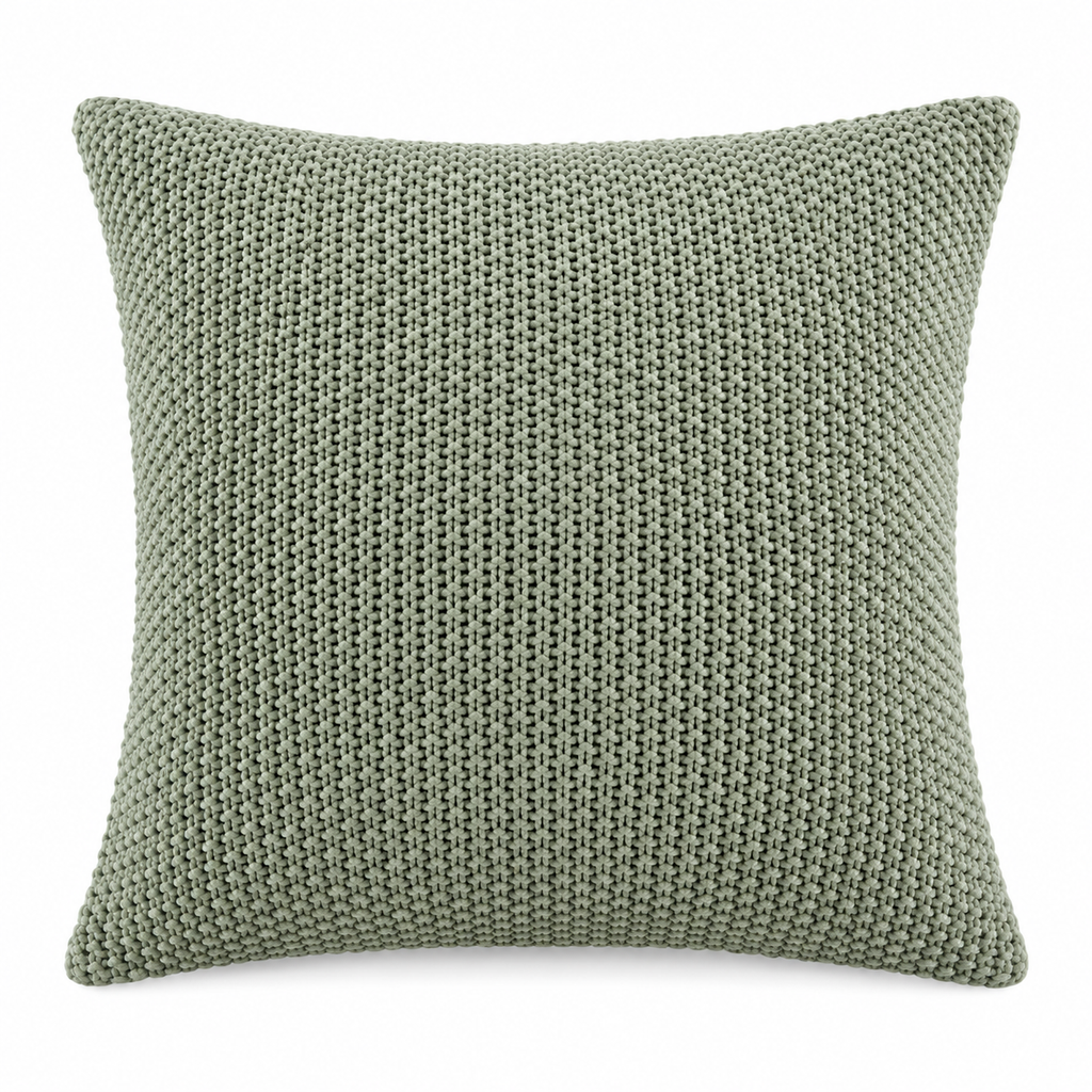 Textured Knit Decorative Throw Pillow